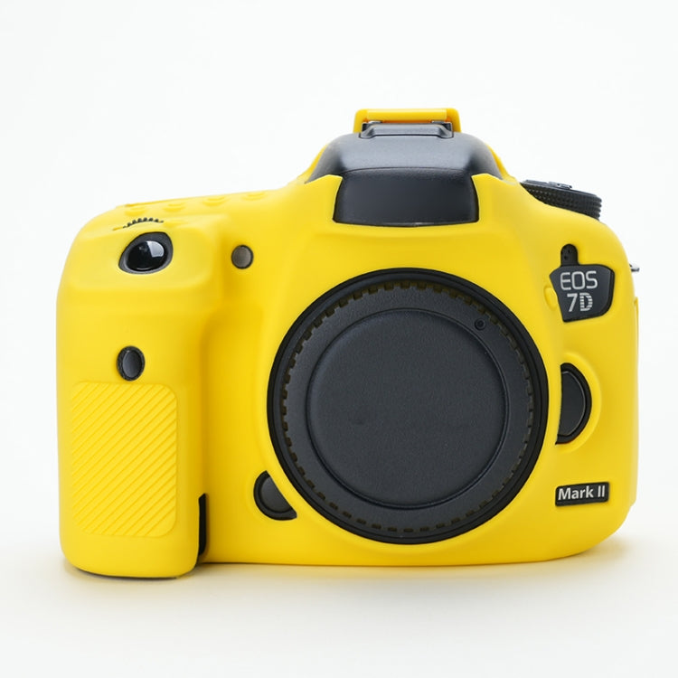 For Canon EOS 7D Mark II Soft Silicone Protective Case (Yellow) - Protective Case by PMC TechLife | Online Shopping South Africa | PMC TechLife | Buy Now Pay Later Mobicred