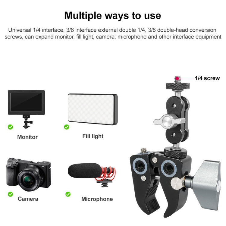 BEXIN WN-40 C-Type Universal Desk Magic Mount Claws Clip - Shoulder Rig Parts by BEXIN | Online Shopping South Africa | PMC TechLife | Buy Now Pay Later Mobicred