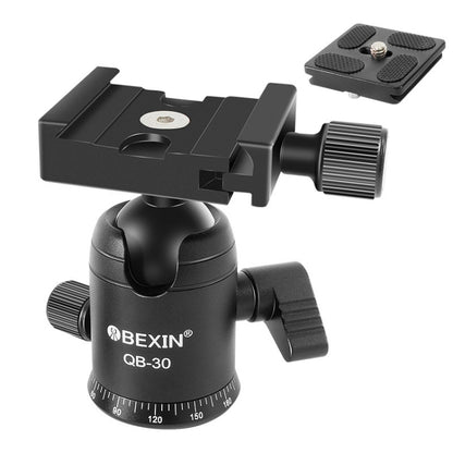 BEIXIN QB-30  360 Degree Rotation Panorama Metal Ball Head with Quick Release Plate - free shipping - PMC Jewellery - Order now!