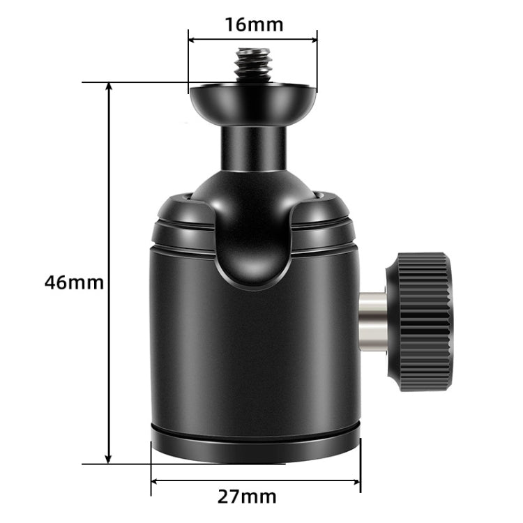 BEXIN K18A Mini 360 Degree Rotation Panoramic Metal Ball Head - free shipping - PMC TechLife - Order now!