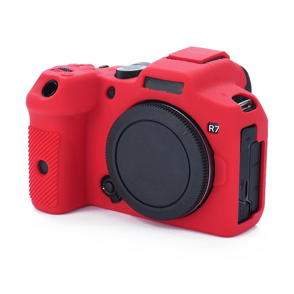 For Canon EOS R7 Soft Silicone Protective Case (Red)