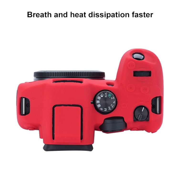 For Canon EOS R7 Soft Silicone Protective Case (Red)