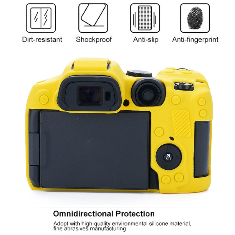 For Canon EOS R7 Soft Silicone Protective Case (Yellow)