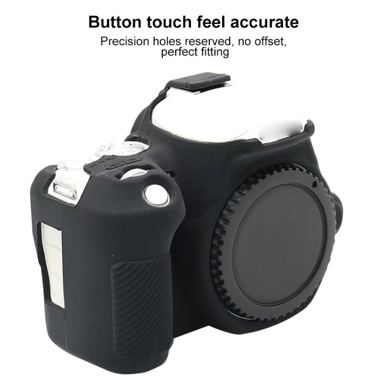 For Canon EOS 250D Soft Silicone Protective Case (Yellow)