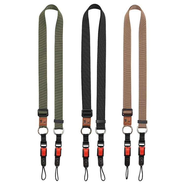 XJ03 Camera Shoulder Hanging Neck Strap(Khaki)