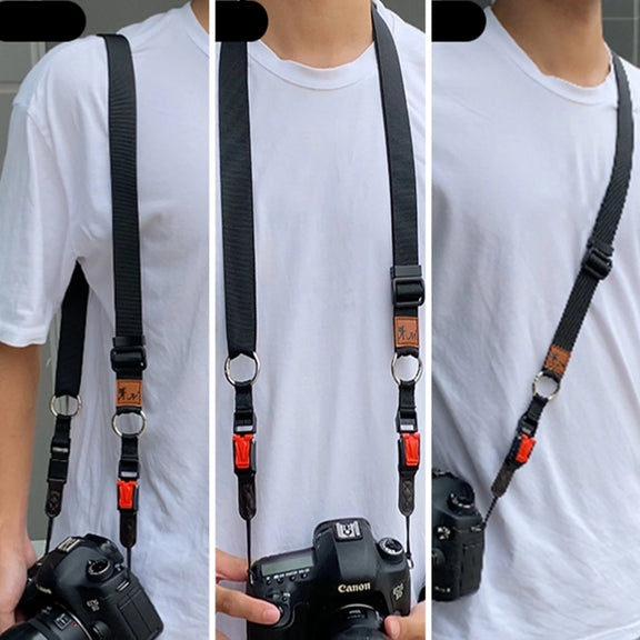 XJ03 Camera Shoulder Hanging Neck Strap(Dark Green)