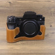 For Fujifilm XH2S 1/4 inch Thread PU Leather Camera Half Case Base (Brown) - Half Case by PMC TechLife | Online Shopping South Africa | PMC TechLife | Buy Now Pay Later Mobicred
