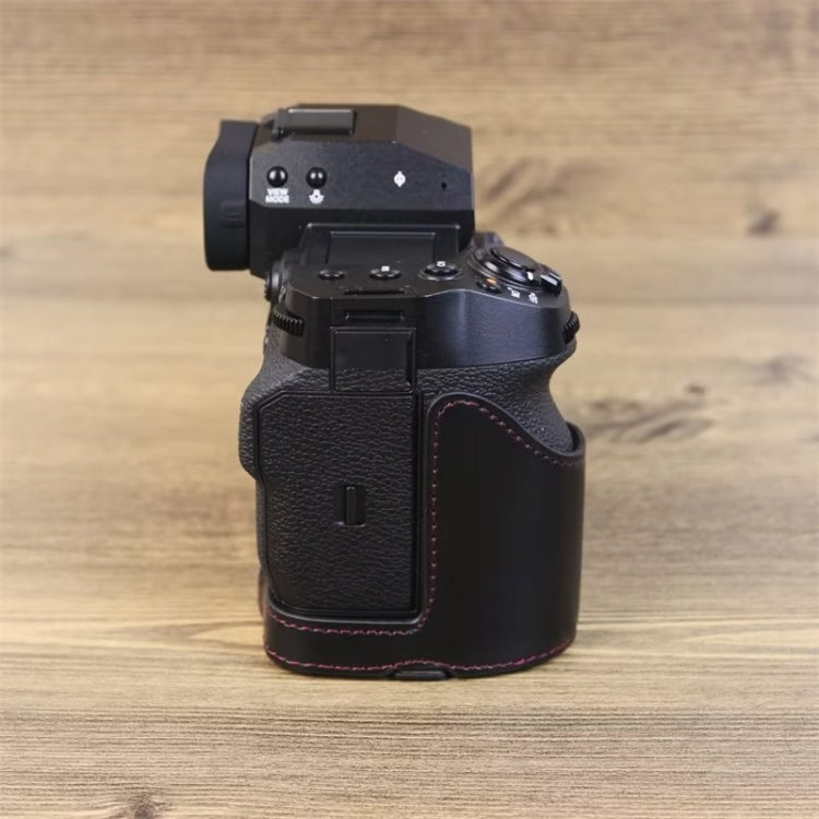 For Fujifilm XH2S 1/4 inch Thread PU Leather Camera Half Case Base (Black) - Half Case by PMC TechLife | Online Shopping South Africa | PMC TechLife | Buy Now Pay Later Mobicred