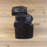 For Fujifilm XH2S 1/4 inch Thread PU Leather Camera Half Case Base (Black)