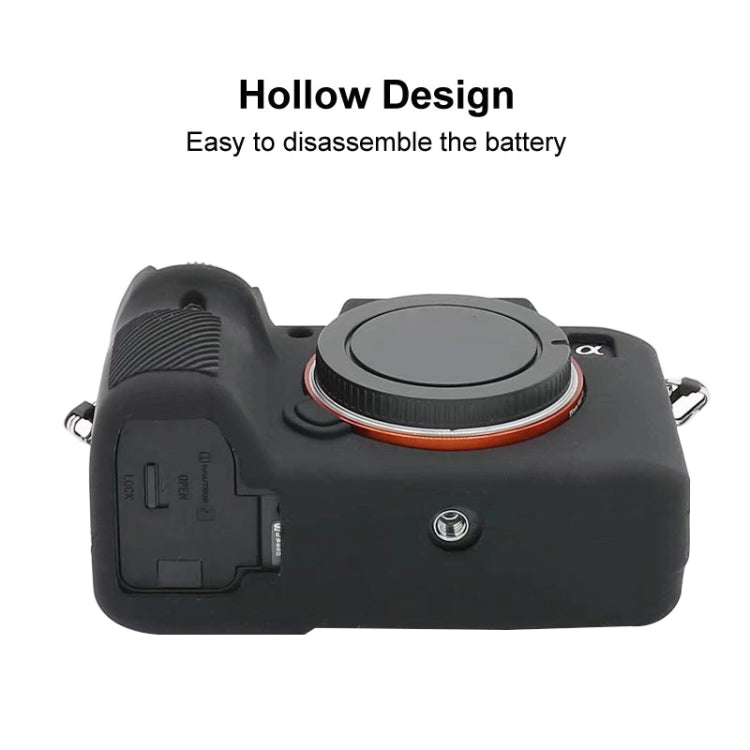 For Sony  A7S III / A7S3 Soft Silicone Protective Case(Coffee)