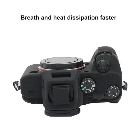 For Sony  A7S III / A7S3 Soft Silicone Protective Case(Coffee)