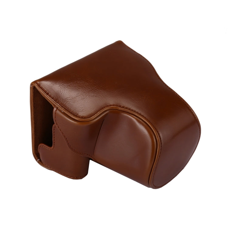 Full Body Camera PU Leather Case Bag with Strap for Canon EOS M6 (Brown) - free shipping - PMC TechLife - Order now!