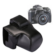 Full Body Camera PU Leather Case Bag with Strap for Canon EOS M5 (Black)