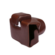 Full Body Camera PU Leather Case Bag with Strap for Canon EOS M5 (Coffee)