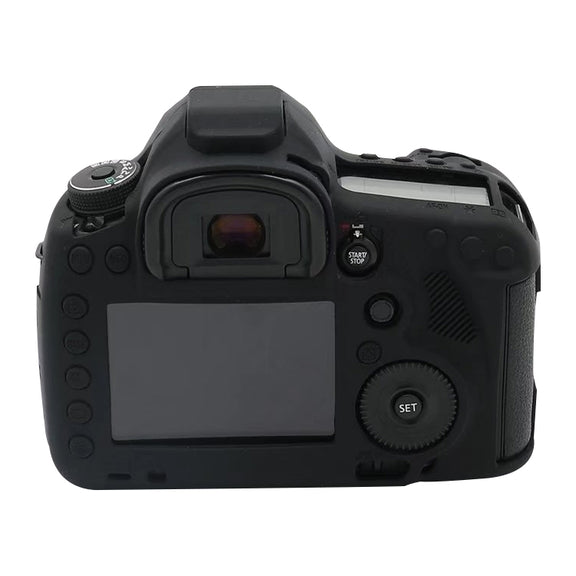 For Canon EOS 5DS Soft Silicone Protective Case (Black)