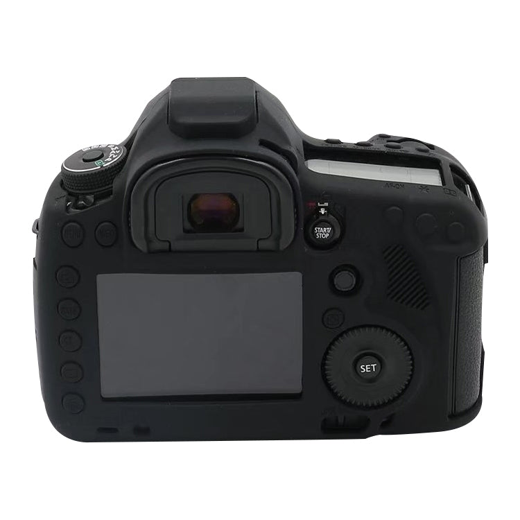 For Canon EOS 5DS Soft Silicone Protective Case (Black)