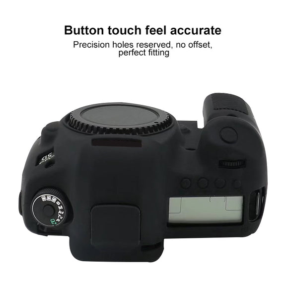 For Canon EOS 5DS Soft Silicone Protective Case (Red)