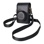 Full Body Camera PU Leather Case Bag with Strap for Ricoh GR / GRII / GRIII, Casio ZR1200 / ZR1500/ ZR2000/ ZR3500, ZR3600 / ZR3700 / ZR5500 (Black)