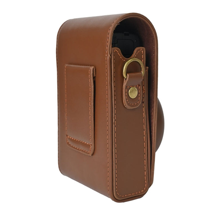 Full Body Camera PU Leather Case Bag with Strap for Ricoh GR / GRII / GRIII, Casio ZR1200 / ZR1500/ ZR2000/ ZR3500, ZR3600 / ZR3700 / ZR5500 (Coffee)