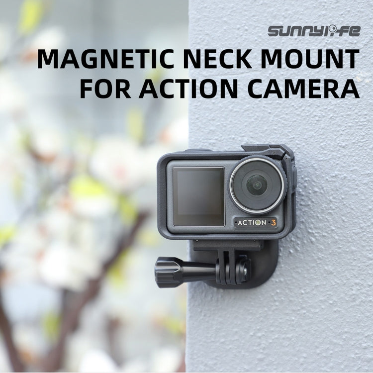 Sunnylife ZJ554 Magnetic Wearable Neck Phone Action Camera  Holder (Black) - Holder by Sunnylife | Online Shopping South Africa | PMC TechLife | Buy Now Pay Later Mobicred