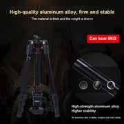TRIOPO Oubao A-208S Adjustable Portable  Aluminum Alloy Tripod with Ball Head for SLR Camera