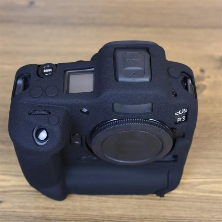 For Canon EOS R3 Soft Silicone Protective Case (Black) - Protective Case by PMC TechLife | Online Shopping South Africa | PMC TechLife | Buy Now Pay Later Mobicred