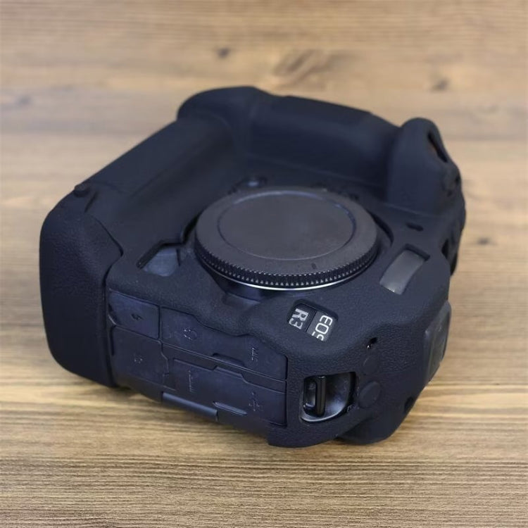 For Canon EOS R3 Soft Silicone Protective Case (Black) - Protective Case by PMC TechLife | Online Shopping South Africa | PMC TechLife | Buy Now Pay Later Mobicred