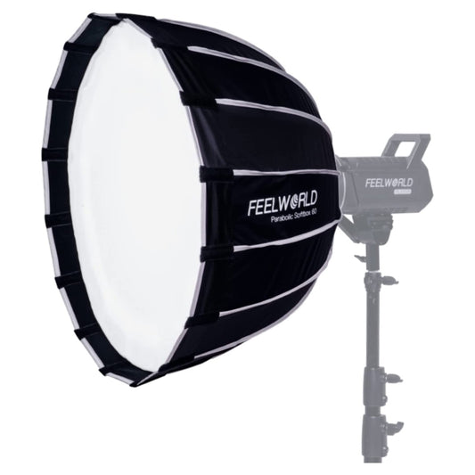 FEELWORLD FSP60 60cm Parabolic Softbox Quick Release Diffuser with Bowens Mount (Black) - free shipping - PMC Jewellery - Order now!