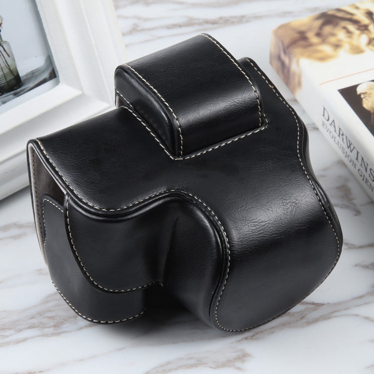 For Nikon Z50 / Z30 Camera Full Body Magnetic Leather Camera Case Bag with Strap (Black) - Leather Bag by PMC TechLife | Online Shopping South Africa | PMC TechLife | Buy Now Pay Later Mobicred