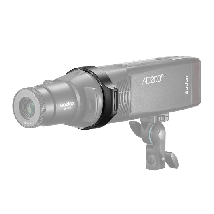 Godox AK-R28 Round Flash Head Adapter Holder for AK-R21 Projection Attachment (Black) - Shoe Mount Flashes by Godox | Online Shopping South Africa | PMC Jewellery | Buy Now Pay Later Mobicred