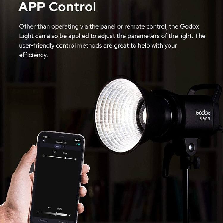 Godox SL60IIBi 75W Bi-Color 2800K-6500K LED Video Light(UK Plug) - free shipping - PMC TechLife - Order now!