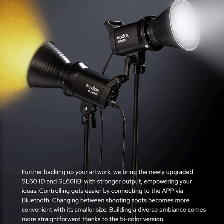 Godox SL60IIBi 75W Bi-Color 2800K-6500K LED Video Light(UK Plug) - free shipping - PMC TechLife - Order now!