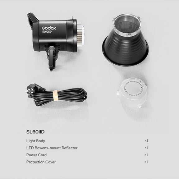 Godox SL60IID 70W 5600K Daylight Balanced LED Video Light (UK Plug)