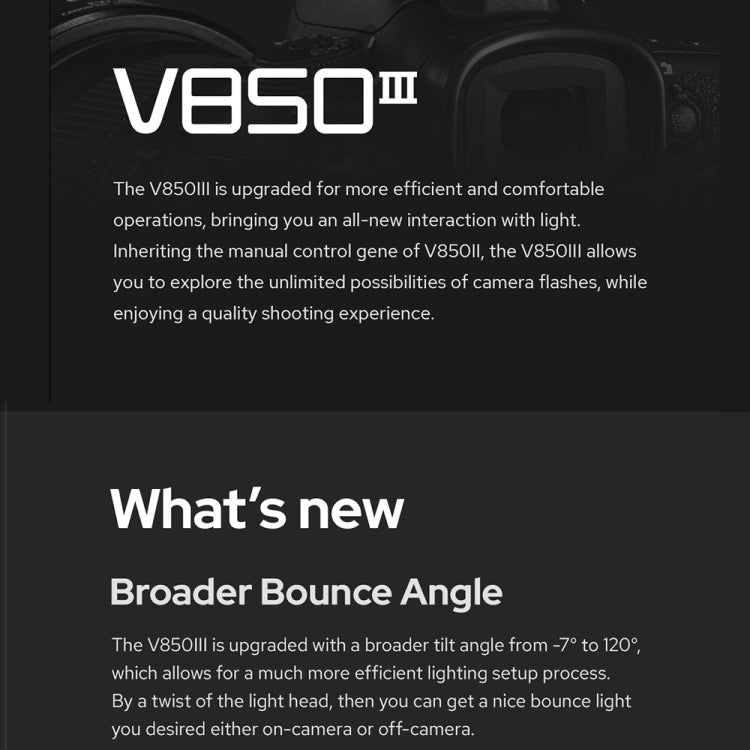 Godox V850III 2.4GHz Wireless Flash Speedlite Camera Light(US Plug) - free shipping - PMC TechLife - Order now!