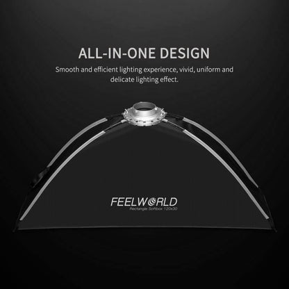 FEELWORLD FSR120 30x120cm Rectangular Softbox Quick Release Bowens Mount Diffuser - free shipping - PMC Jewellery - Order now!