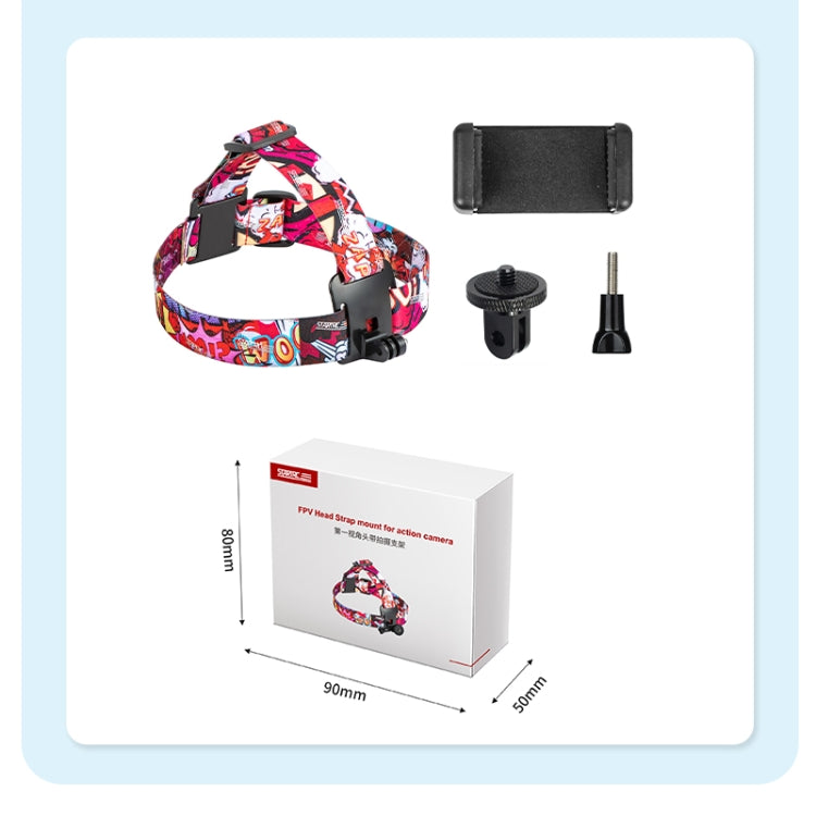 STARTRC Adjustable Head Strap Vlog FPV POV Mount Belt for GoPro, Insta360, DJI Osmo Action and Other Action Cameras(Black) - Head Belt by STARTRC | Online Shopping South Africa | PMC TechLife | Buy Now Pay Later Mobicred