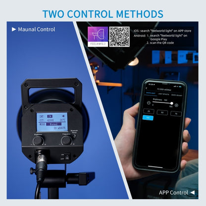 FEELWORLD FL125D 125W Daylight Point Source Video Light, Bluetooth APP Control(AU Plug) - free shipping - PMC Jewellery - Order now!