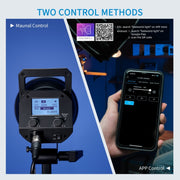 FEELWORLD FL125D 125W Daylight Point Source Video Light, Bluetooth APP Control(EU Plug)
