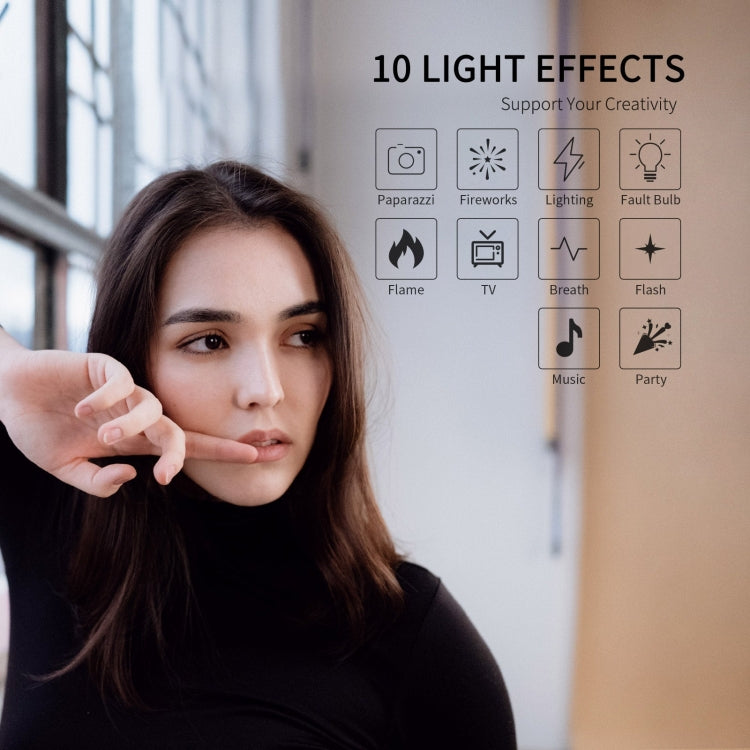 FEELWORLD FL125D 125W Daylight Point Source Video Light, Bluetooth APP Control(EU Plug)