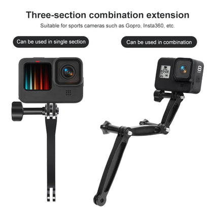 3 in 1 Joint Aluminum Extension Arm Grip Extenter for GoPro, Insta360, DJI and Other Action Cameras - Others by PMC Jewellery | Online Shopping South Africa | PMC Jewellery | Buy Now Pay Later Mobicred