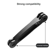 Joint Aluminum Extension Arm Grip Extenter for GoPro, Insta360, DJI and Other Action Cameras, Length: 10.8cm