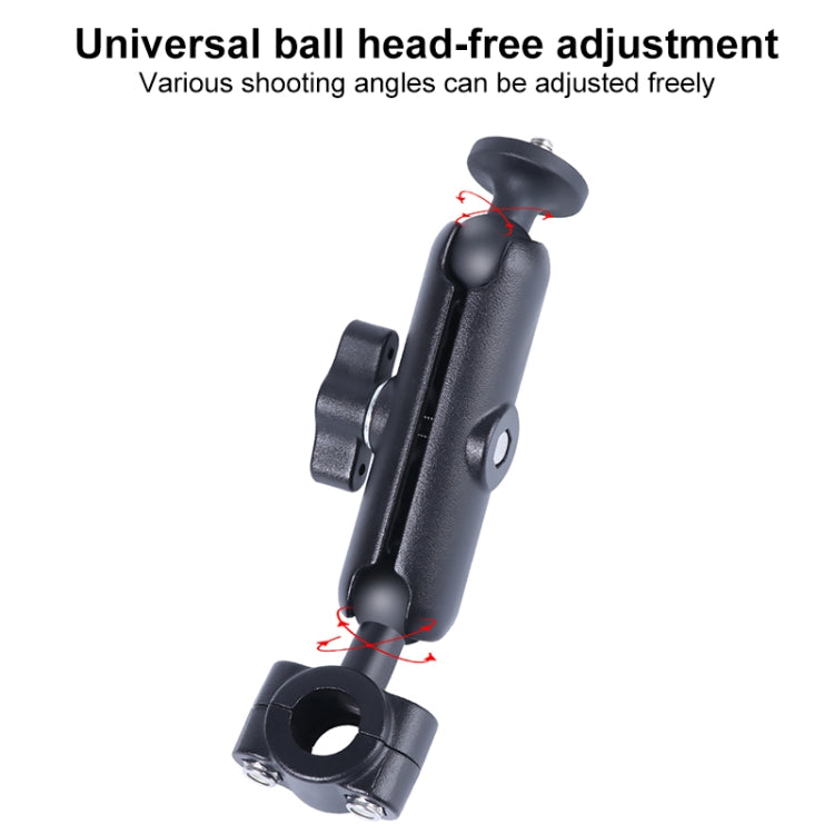 21mm Ballhead Car Front Seat Handlebar Fixed Mount Holder with Tripod Adapter & Screw & Phone Clamp & Anti-lost Silicone Case for GoPro, Insta360, DJI and Other Action Cameras - Connection Mount by PMC TechLife | Online Shopping South Africa | PMC TechLife | Buy Now Pay Later Mobicred