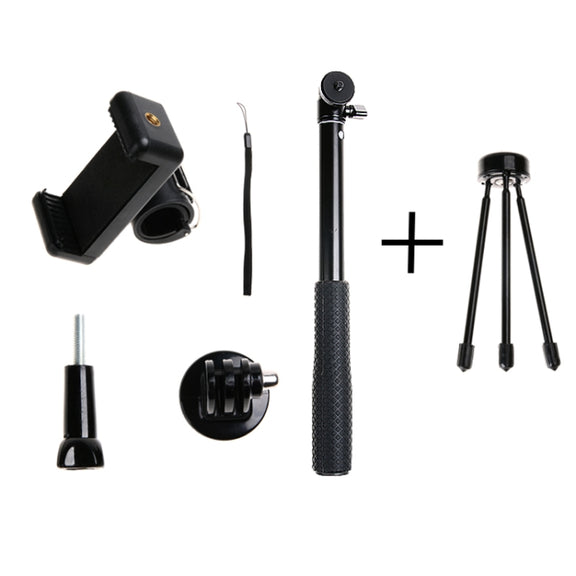 30-93cm Grip Foldable Tripod Holder Multi-functional Selfie Stick Monopod for GoPro, Insta360, DJI and Other Action Cameras, Phones