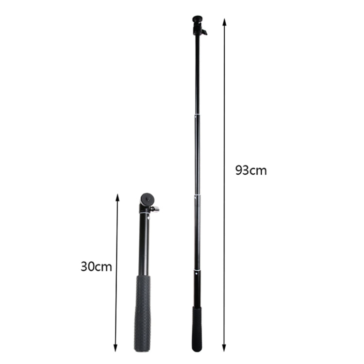 30-93cm Grip Foldable Tripod Holder Multi-functional Selfie Stick Monopod for GoPro, Insta360, DJI and Other Action Cameras, Phones - Extendable Pole by PMC Jewellery | Online Shopping South Africa | PMC Jewellery | Buy Now Pay Later Mobicred