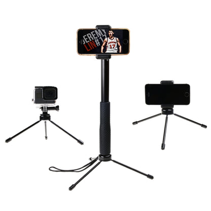 30-93cm Grip Foldable Tripod Holder Multi-functional Selfie Stick Monopod for GoPro, Insta360, DJI and Other Action Cameras, Phones - Extendable Pole by PMC Jewellery | Online Shopping South Africa | PMC Jewellery | Buy Now Pay Later Mobicred