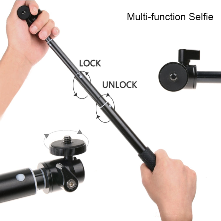 30-93cm Grip Foldable Tripod Holder Multi-functional Selfie Stick Monopod for GoPro, Insta360, DJI and Other Action Cameras, Phones - Extendable Pole by PMC Jewellery | Online Shopping South Africa | PMC Jewellery | Buy Now Pay Later Mobicred