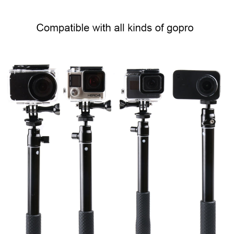 30-93cm Grip Foldable Tripod Holder Multi-functional Selfie Stick Monopod for GoPro, Insta360, DJI and Other Action Cameras, Phones