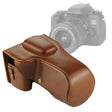 Full Body Camera PU Leather Case Bag for Canon EOS 760D / 750D (18-135mm Lens) (Coffee) - free shipping - PMC TechLife - Order now!