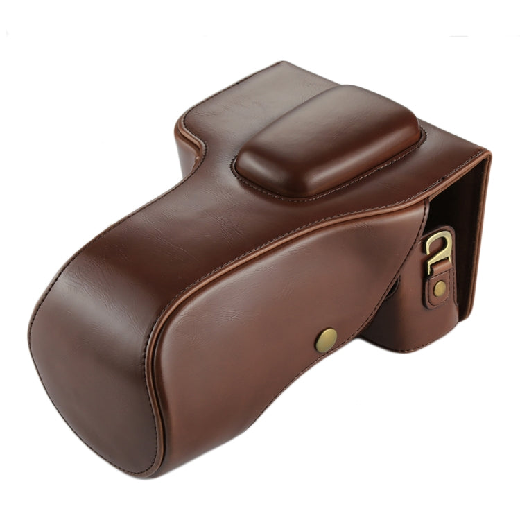 Full Body Camera PU Leather Case Bag for Canon EOS 760D / 750D (18-135mm Lens) (Coffee) - free shipping - PMC TechLife - Order now!