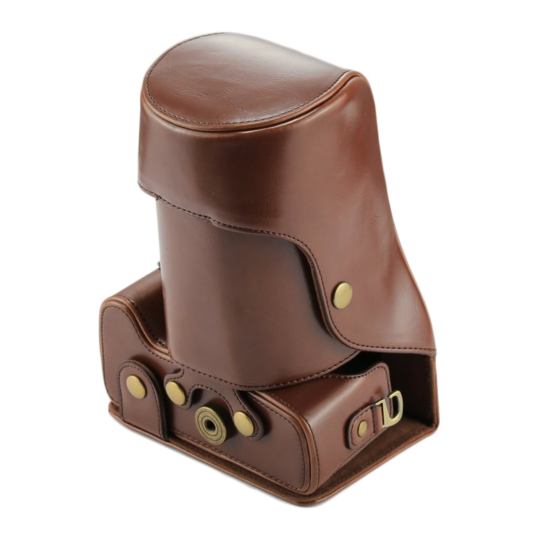 Full Body Camera PU Leather Case Bag for Canon EOS 760D / 750D (18-135mm Lens) (Coffee) - free shipping - PMC TechLife - Order now!